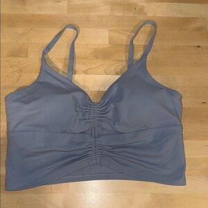 Athleta Slate Blue Ruched Bralette